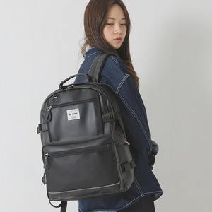 LE20FBK Secret backpack 레더 백팩 블랙